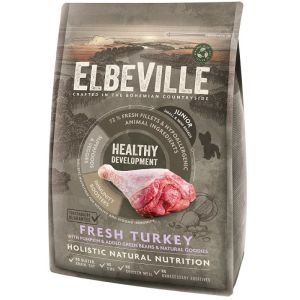ELBEVILLE Puppy and Junior Mini Fresh Turkey Healthy Development kucēniem ar tītaru 4 kg