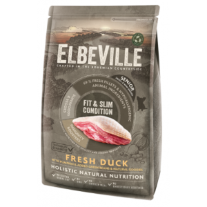 ELBEVILLE Senior Mini Fresh Duck Fit and Slim Condition ar pīli 4kg