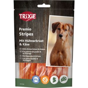 Trixie Premio Cheese Chicken Stripes gardums suņiem ar vistu un sieru 100g